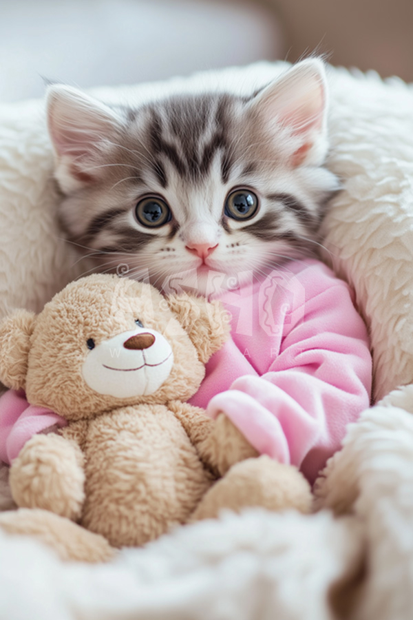 Cozy Kitten Snuggles