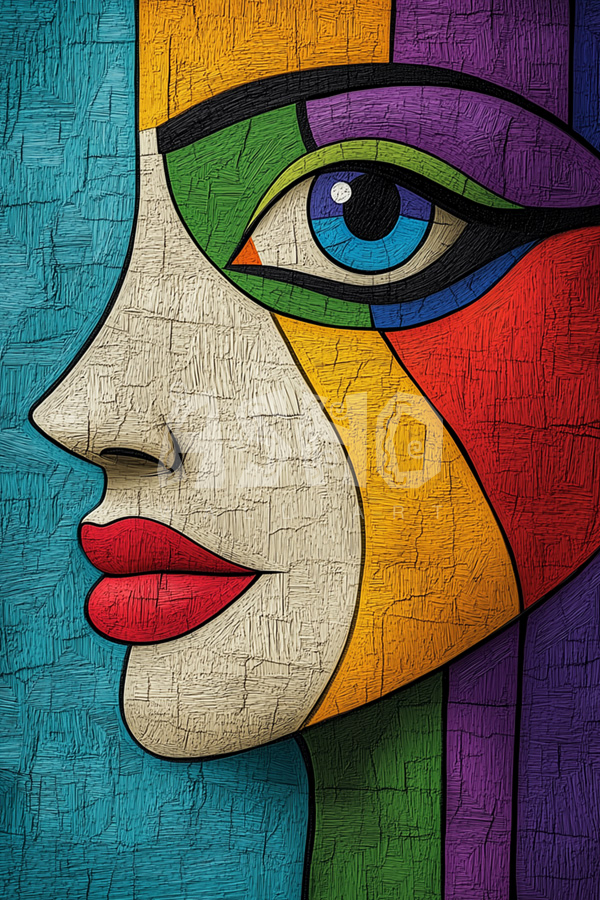 Embossed Color Face Profile