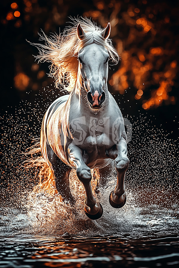 Radiant Gallop in the Twilight