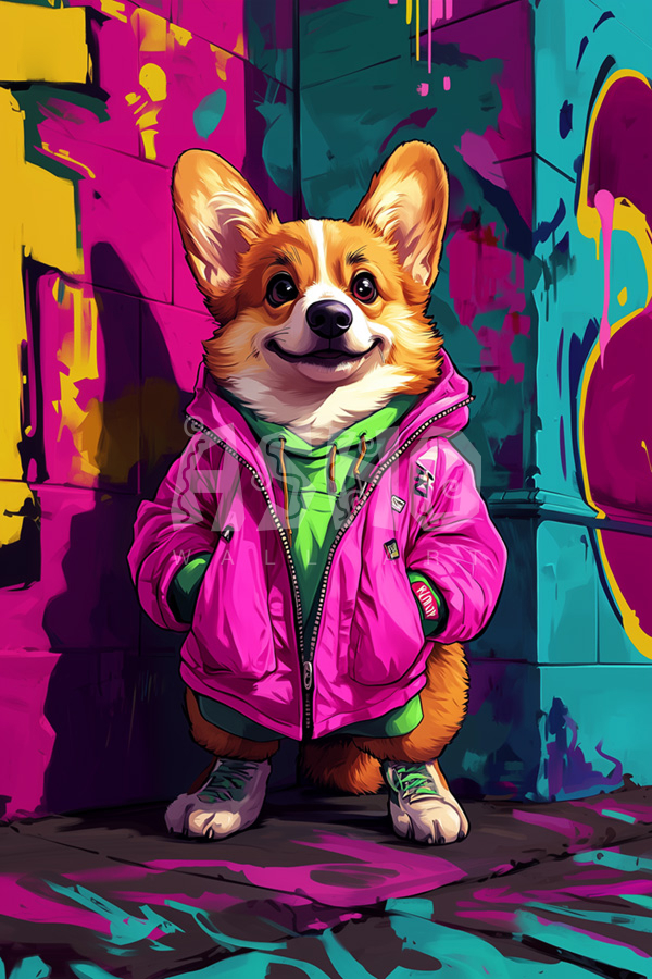 Retro Corgi Vibes