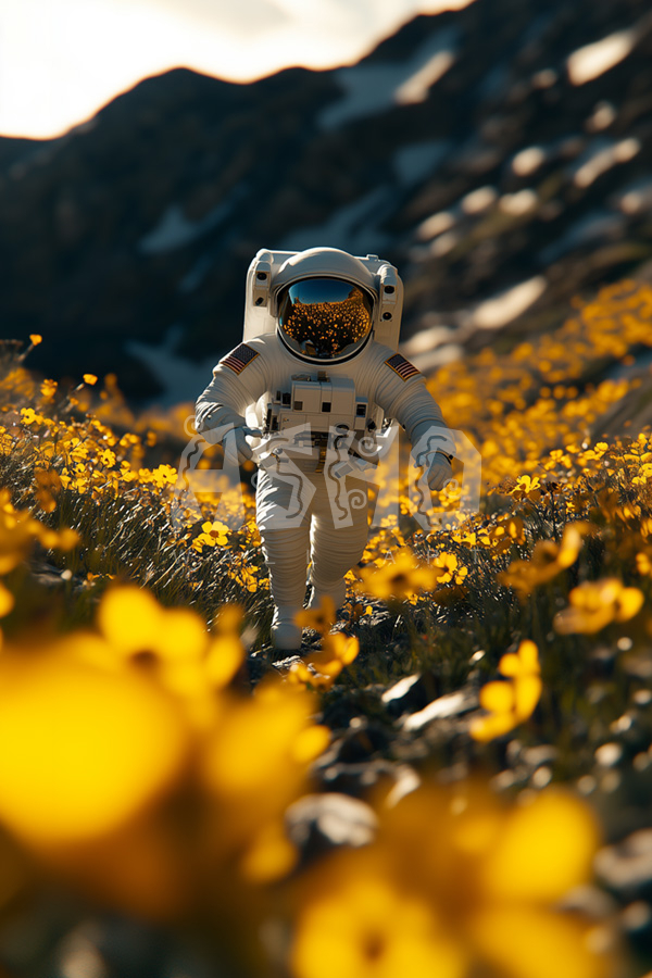 The Spacewalk Among Flowers