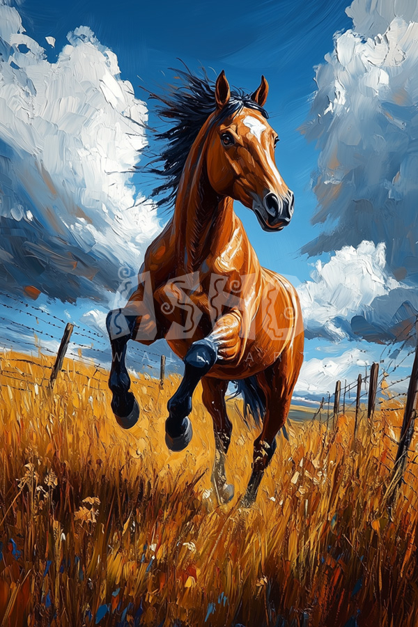 Wild Horse in Motion